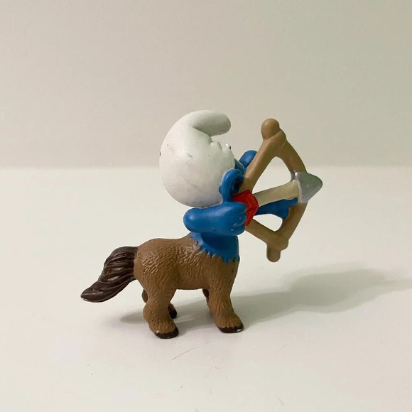 Astrology Smurfs Zodiac Sagittarius Smurf Centaur Smurf Toy - Picture 14 of 15